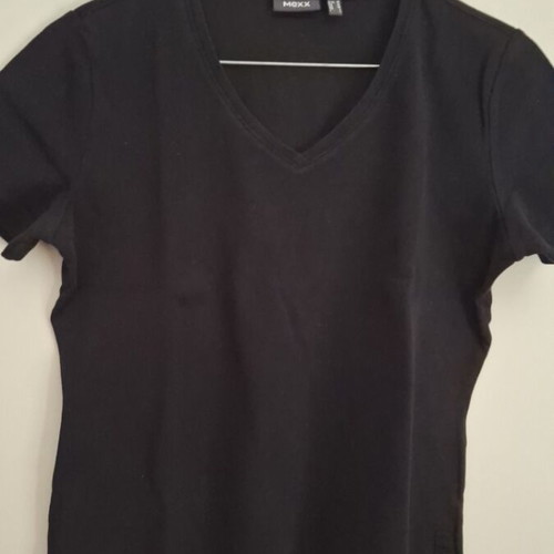 Mexx short sleeve cotton top, black, size M