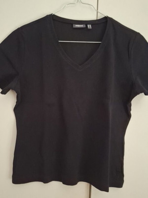 Mexx short sleeve cotton top, black, size M