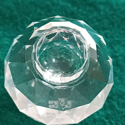 Vintage Swarovski crystal sphere miniature candlestick like new