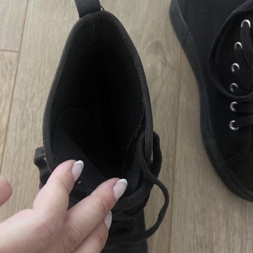H&M Canvas Ankle Shoes like new, black, size 39
