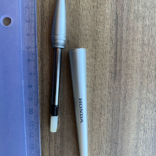 Honda Silver Edition collectible desk pen with aluminum base used