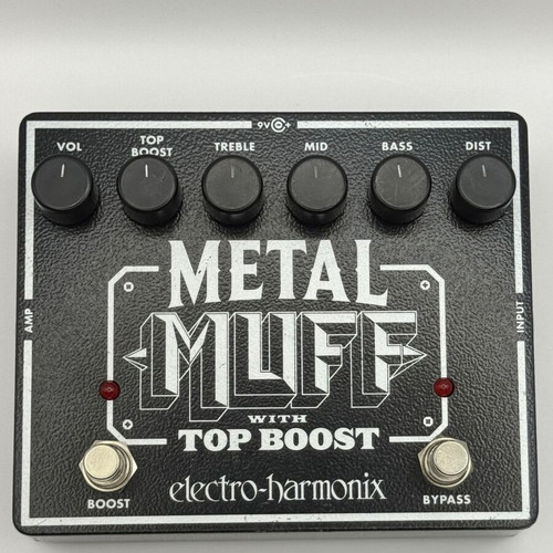 Electro-Harmonix Metal Muff distortion pedal used