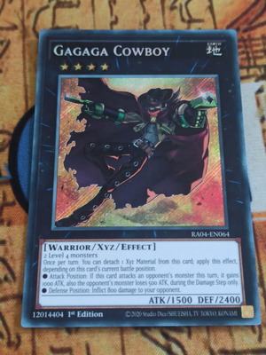 Gagaga Cowboy Secret Rare κάρτα Yu-Gi-Oh!, 1st Edition RA04-EN064