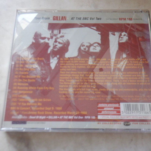 Gillan The BBC Tapes Vol.2 1980 CD like new, rare