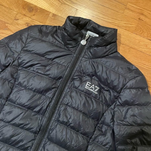 Emporio Armani EA7 puffer jacket black size S new