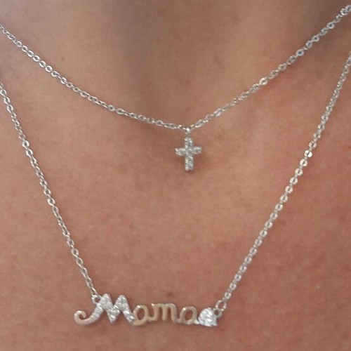 Silver necklace like new, worn few times
