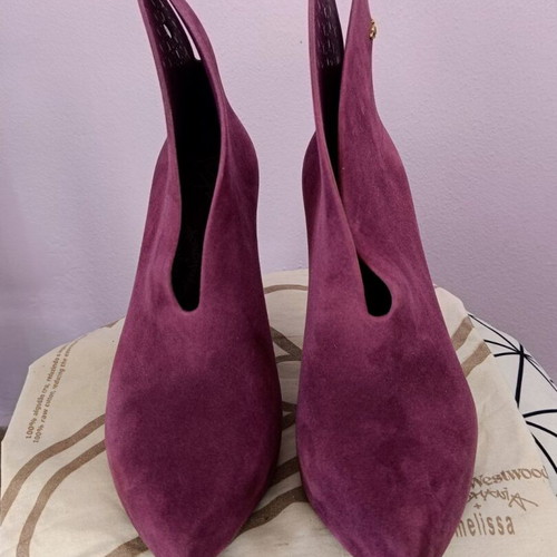 Vivienne Westwood by Melissa ankle boots new, size 38, pink