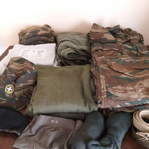 Military clothing full used set