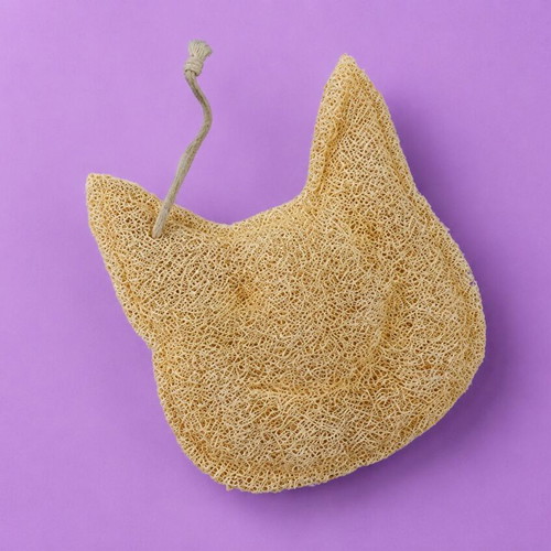 Loofah sponge in cat shape new