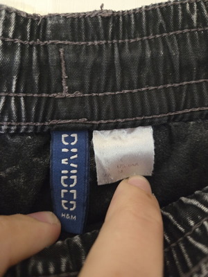 H&M washed black bermuda shorts like new, XXL size