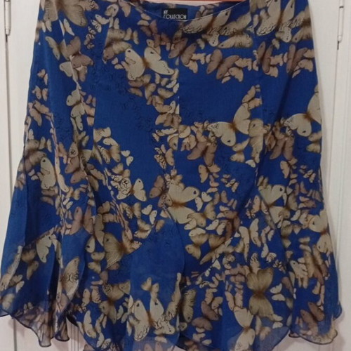 Ny Collection skirt like new, size L, beige and blue
