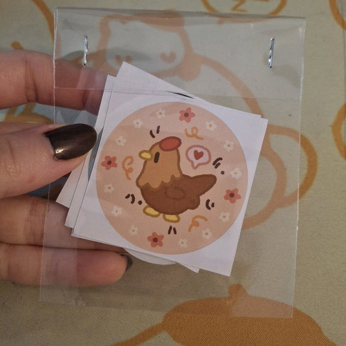 Stardew Valley round stickers new, pack of 5 with chicks
