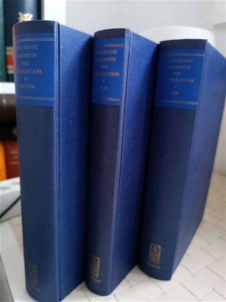  Diels Kranz Die fragmente der vorsokratiker edition Weidman,  3 tomi
