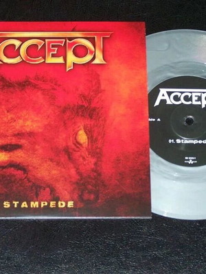 Accept Stampede 7" Silver Vinyl new, limited edition 100 copies