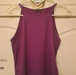 Satin top Zara new, size Medium, purple