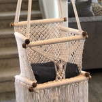 handmade macramé swing