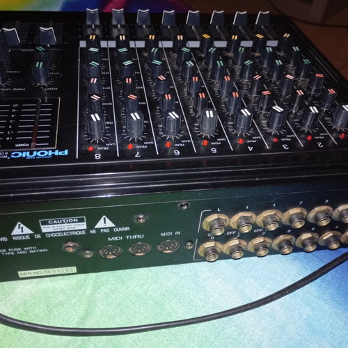 Phonic stereo mixer used, vintage