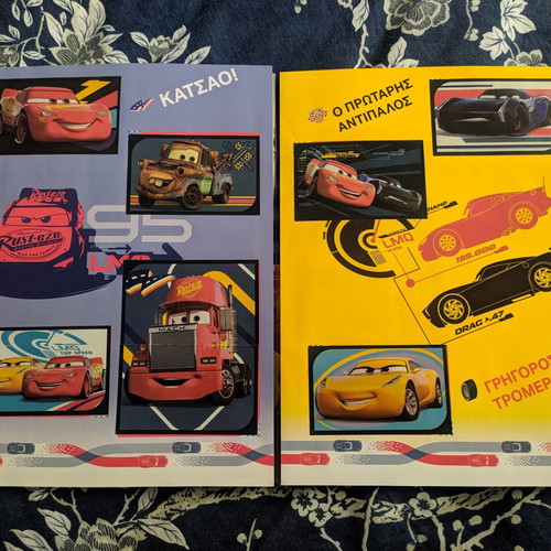 Panini Disney Cars 2017 sticker album new complete