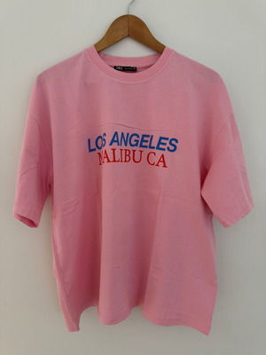 T shirt Zara pink, like new, size L