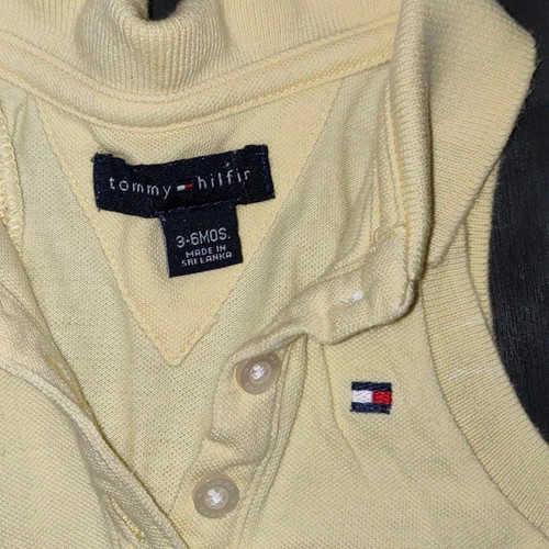 Tommy Hilfiger baby dress size 3-6 months pastel yellow like new