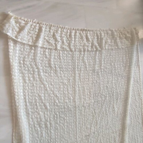 Embroidered curtain set like new, 3 pieces for kitchen