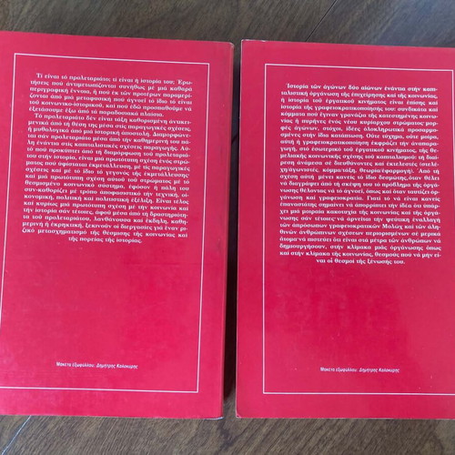 Cornelius Castoriadis The Experience of the Labor Movement two volumes used