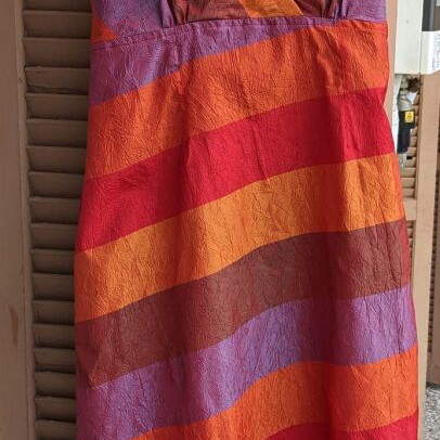 Boho summer dress Nid d’ Abeille like new, purple and orange, size M