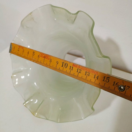 Glass lampshade used, 15×15 cm, vintage style
