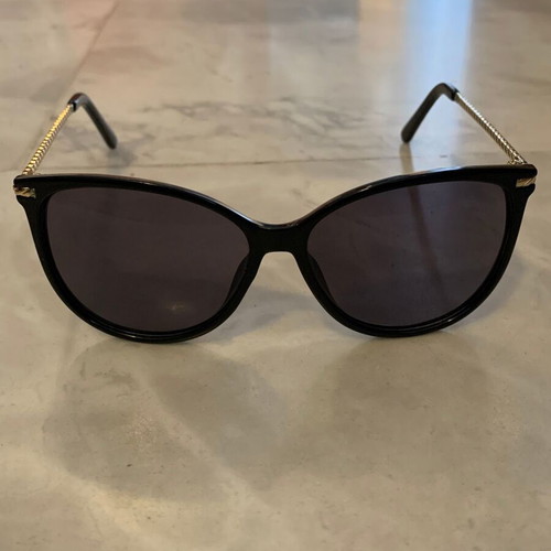 Celestino sunglasses used, black with gold arms