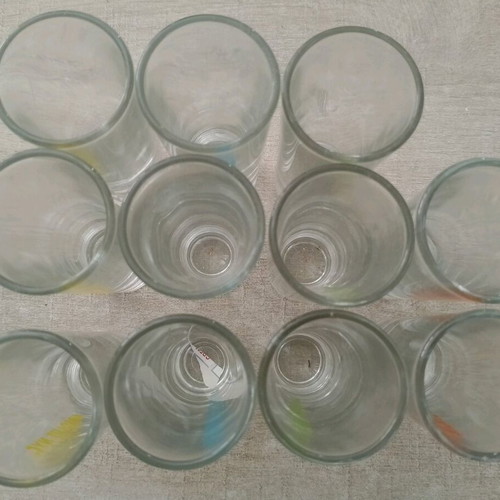 Collectible Absolut shot glasses with city names, like new