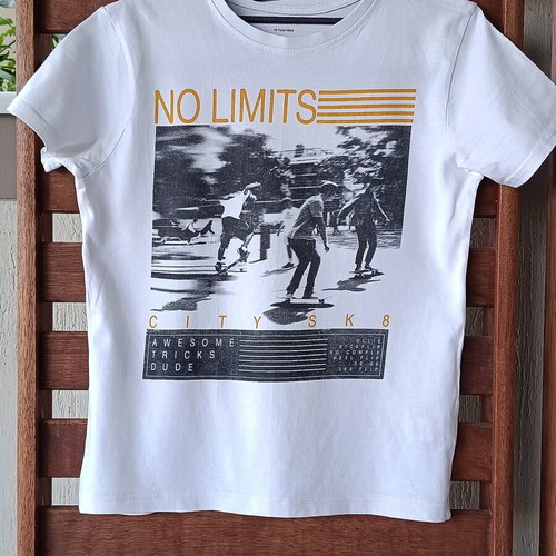 Primark No Limits T-shirt for boys 10-11 years white like new