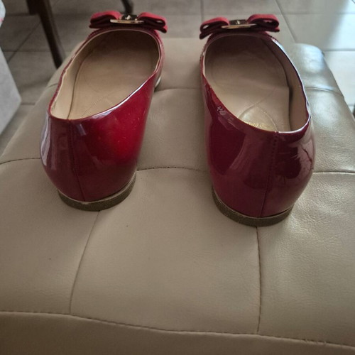 Ferragamo ballet flats like new, size 36, red