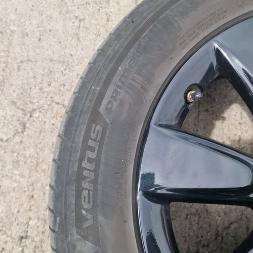 BMW 17" genuine black rims with Hankook Ventus tires like new
