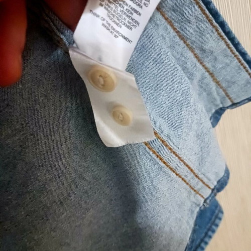 ASOS men's denim shirt, size S/M, blue
