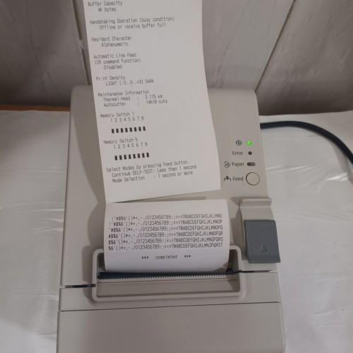 Epson TM-T20 Thermal Receipt Printer USB White like new