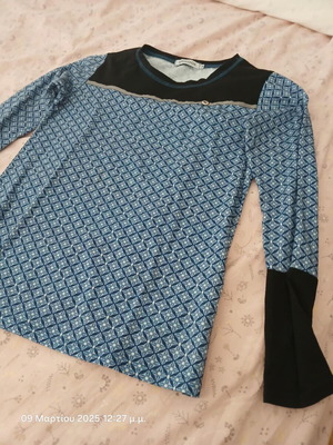 Blouse No M used, black and blue