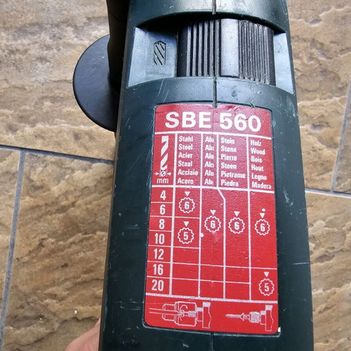 Metabo SBE 560 impact drill used 560W