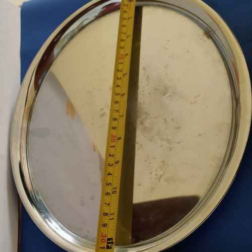 Serving platters set of 3 stainless steel used
