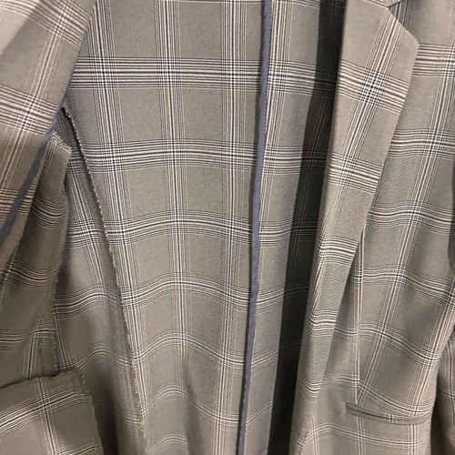 Checked unlined jacket S/M like new, gray Tally Weijl
