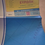 Vintage Europe map new from old bookstore stock