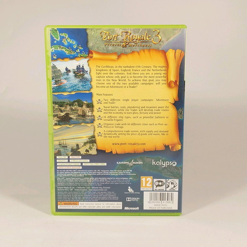 Xbox 360 game Port Royale 3 Pirates & Merchants like new, complete