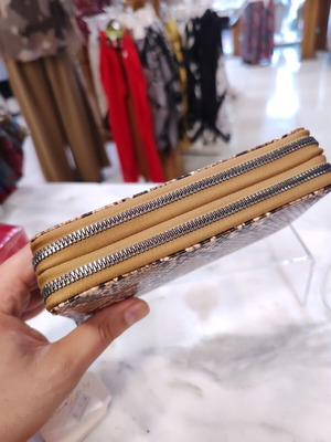 Python Earthy Luxe Touch women's wallet new, black and brown