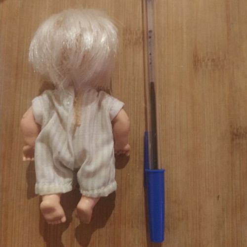 Doll baby from the 80s used, 11 cm, retro collectible