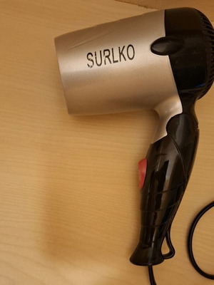 SURLKO travel hair dryer used, small and practical