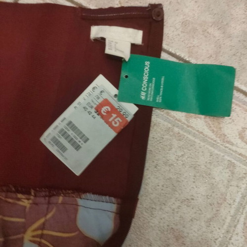Consius by H&M strapless jumpsuit with colorful pattern, new