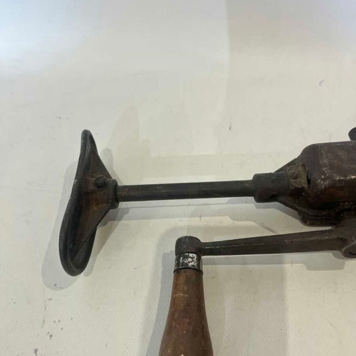 Vintage hand drill used, 1950-1970