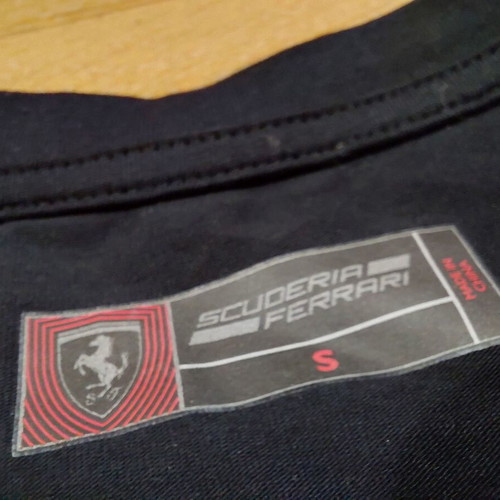 Scuderia Ferrari Camouflage Shirt Size S like new, black and gray