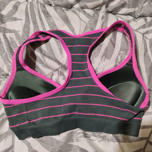 Women's bustier new gray and pink