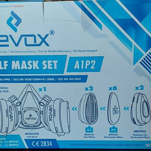Vevox Respirator Mask A1P2 with Filters New