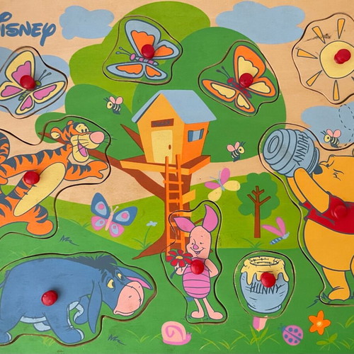 Eichhorn Disney Winnie the Pooh vintage wooden puzzle like new
